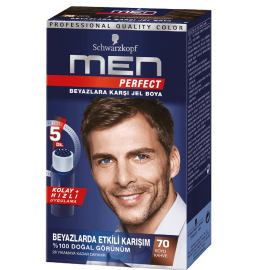 Тонирующий гель для мужчин "Men Perfect", оттенок: 70 (Натуральный темно-каштановый)
