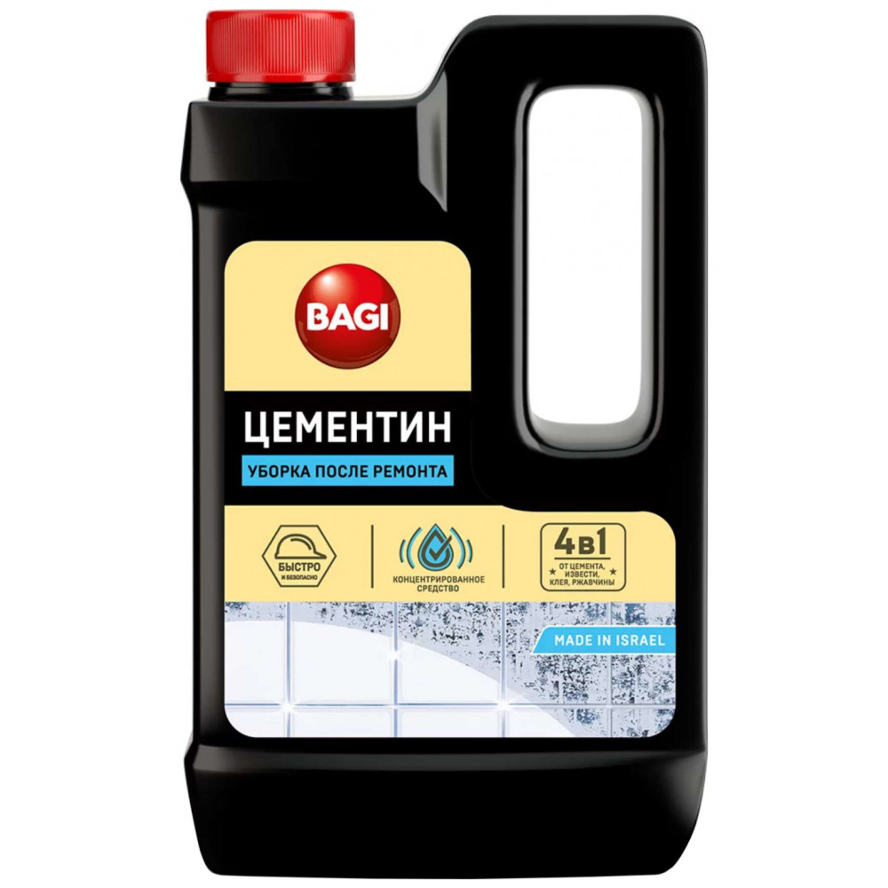 Средство для удаления остатков цемента и извести Bagi "Цементин", 1 л